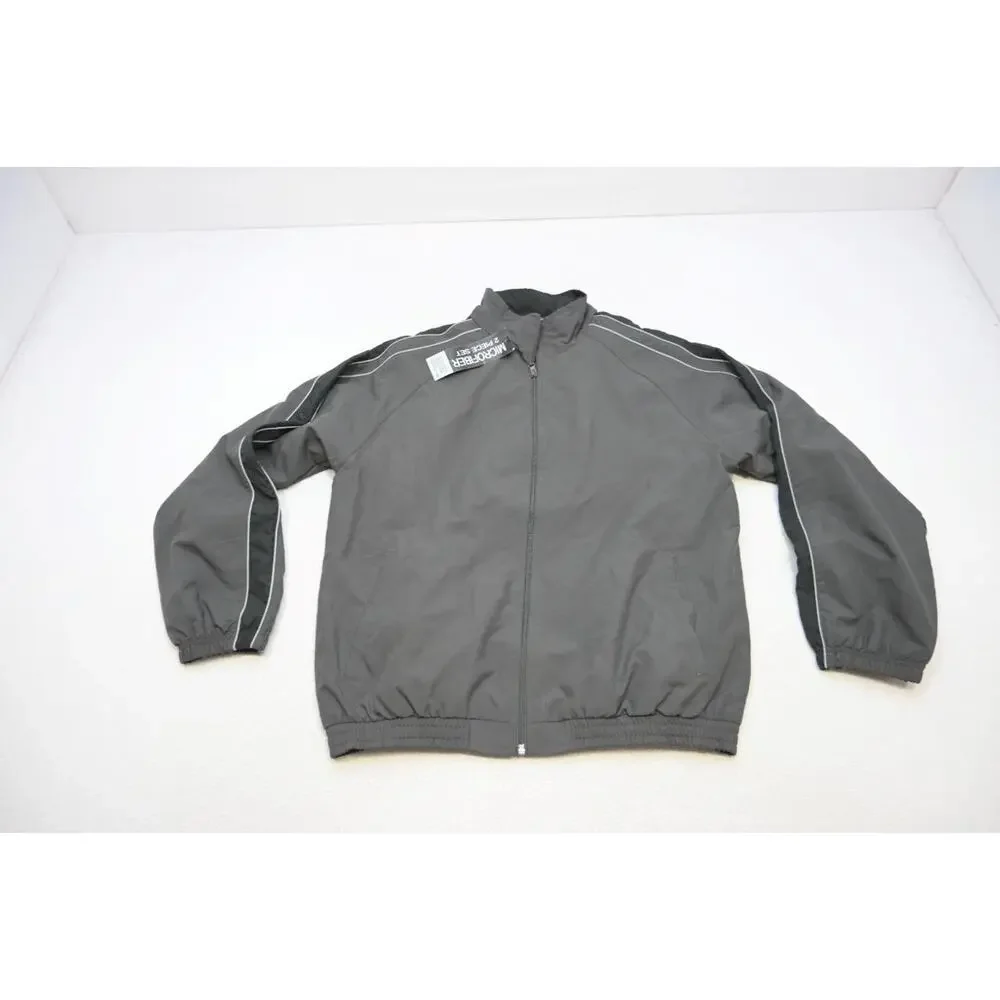 Weatherproof Windbreaker Microfiber Jacket Gray Long Sleeve Mens Size Medium NEW